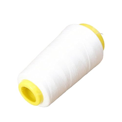 500 Meter 20S/3 Polyester-Nähgarn, Spule, Jeansgarn, weiße Fäden für alle Nähzwecke, Hand und Maschine von Globellapro
