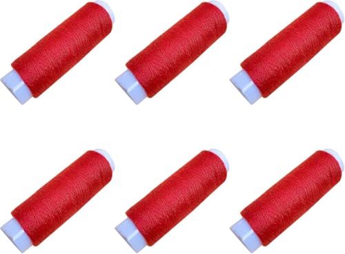 6 Rollen 130 m Polyester-Nähgarn, himmelblaues Garn für Stickerei/alle Nähzwecke, Hand und Maschine 6 Rollen 130 m Polyester-Nähgarn, himmelblaues Garn für Stickerei/alle Nähzwecke, Hand und Maschine von Globellapro