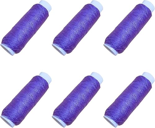 6 Rollen 130 m Polyester-Nähgarn, himmelblaues Garn für Stickerei/alle Nähzwecke, Hand und Maschine 6 Rollen 130 m Polyester-Nähgarn, himmelblaues Garn für Stickerei/alle Nähzwecke, Hand und Maschine von Globellapro