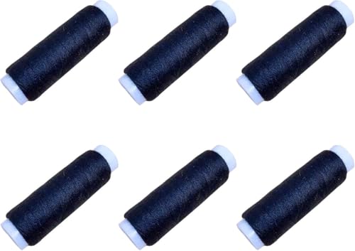 6 Rollen 130 m Polyester-Nähgarn, himmelblaues Garn für Stickerei/alle Nähzwecke, Hand und Maschine von Globellapro