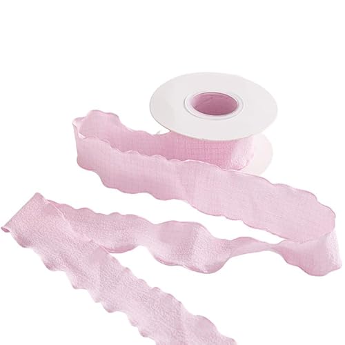 Chiffonband, 9,1 m, 4 cm breit, Faltenband, Polyester, Rüschenband zum Verpacken von Blumensträußen, Rosa Chiffonband, 9,1 m, 4 cm breit, Faltenband, Polyester, Rüschenband zum Verpacken von Blumensträußen, Rosa von Globellapro