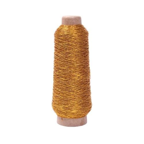 Elastisches Nähgarn, Polyester, dehnbar, zum Nähen, Perlenstickerei, 0,6 mm x 300 m, Dunkelgold, Metallic, 1 Rolle Elastisches Nähgarn, Polyester, dehnbar, zum Nähen, Perlenstickerei, 0,6 mm x 300 m, Dunkelgold, Metallic, 1 Rolle von Globellapro