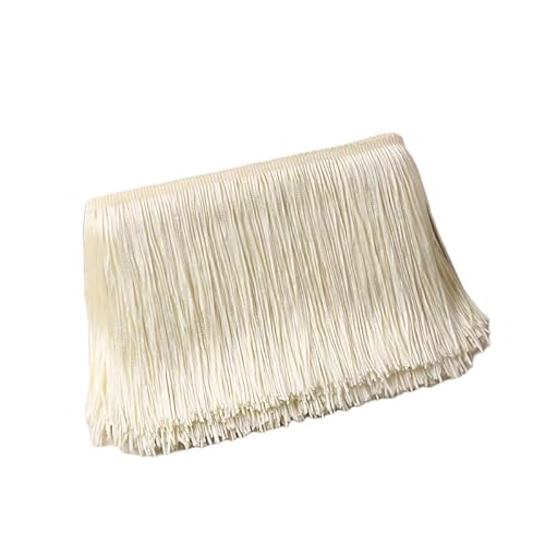 Fransenbordüre aus Polyester, 10 cm breit, zum Nähen, Basteln, 10 m, Beige Fransenbordüre aus Polyester, 10 cm breit, zum Nähen, Basteln, 10 m, Beige von Globellapro