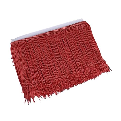 Fransenbordüre aus Polyester, 10 cm breit, zum Nähen, Basteln, 10 m, Rot Fransenbordüre aus Polyester, 10 cm breit, zum Nähen, Basteln, 10 m, Rot von Globellapro