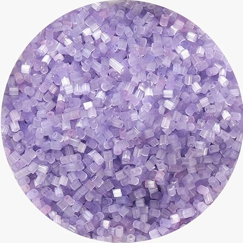 Glasperlen, Rocailles, 3 mm, lose Abstandshalter, für Bastelarbeiten, Perlen, Violett, 1500 Stück von Globellapro