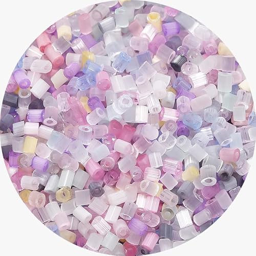 Glasperlen, bunte Rocailles, 3 mm, lose Abstandshalter für Bastelarbeiten, Perlen, 1500 Stück von Globellapro