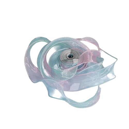Organza-Stoffband mit Farbverlauf, schillerndes Organza-Chiffonband für Bastelarbeiten, Geschenkverpackungen, 4 cm x 9,1 m, Rot/Blau Organza-Stoffband mit Farbverlauf, schillerndes Organza-Chiffonband für Bastelarbeiten, Geschenkverpackungen, 4 cm x 9,1 m, Rot/Blau von Globellapro