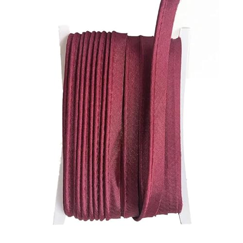 Paspelband aus Polyester, 18 m, Burgunderrot, 1,2 cm breit, Schrägband zum Nähen von Stoffkanten Paspelband aus Polyester, 18 m, Burgunderrot, 1,2 cm breit, Schrägband zum Nähen von Stoffkanten von Globellapro
