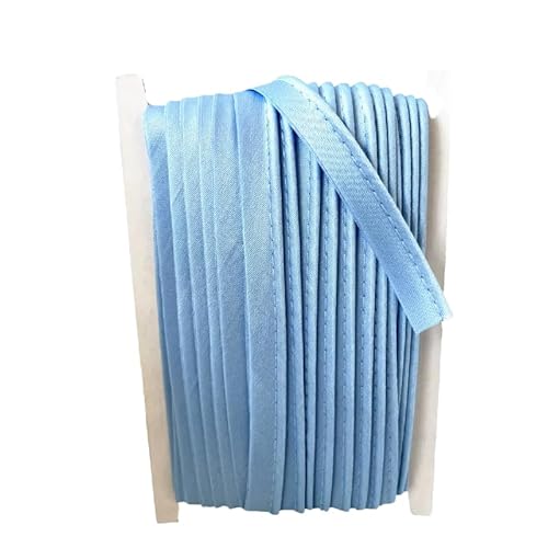 Paspelband aus Polyester, 18 m, Himmelblau, 1,2 cm breit, Schrägband zum Nähen von Stoffkanten Paspelband aus Polyester, 18 m, Himmelblau, 1,2 cm breit, Schrägband zum Nähen von Stoffkanten von Globellapro