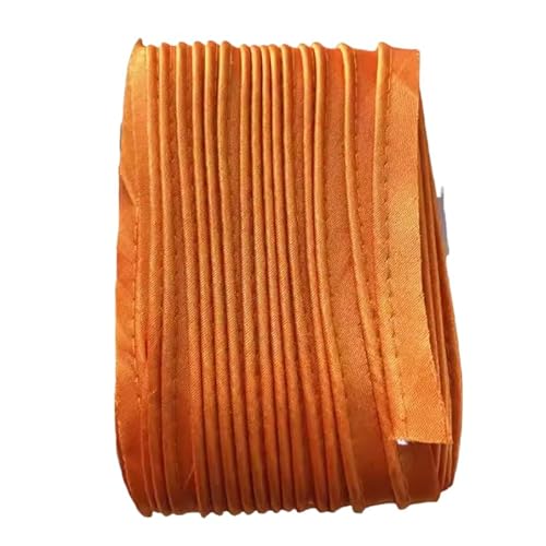 Paspelband aus Polyester, 18 m, Orange, 1,2 cm breit, zum Nähen von Stoffkanten von Globellapro