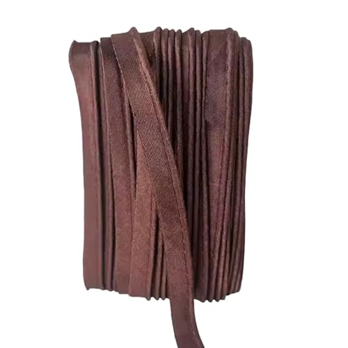Paspelband aus Polyester, 18 m, braun, 1,2 cm breit, zum Nähen von Stoffkanten Paspelband aus Polyester, 18 m, braun, 1,2 cm breit, zum Nähen von Stoffkanten von Globellapro