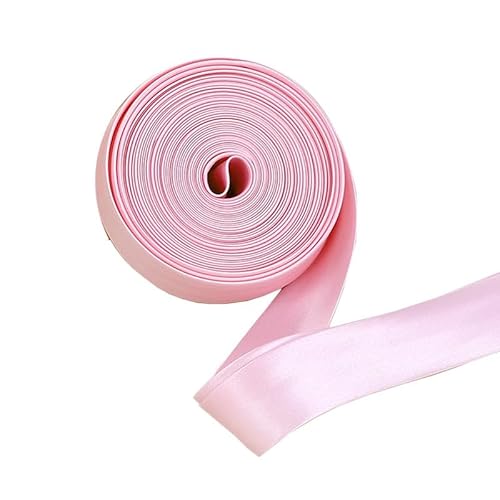 Satin-Paspelband, 2,5 cm breit, zum Nähen von Stoffkanten, Hellrosa, 5 m von Globellapro