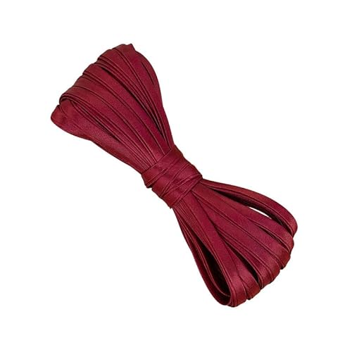 Satin-Paspelband, 5 m, 0,6 cm breit, Schrägband zum Nähen, Stoffkanten, Rot Satin-Paspelband, 5 m, 0,6 cm breit, Schrägband zum Nähen, Stoffkanten, Rot von Globellapro