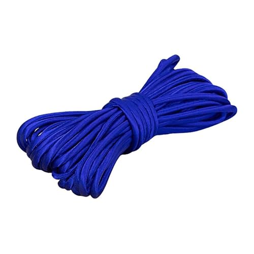Satin-Stretchkordel, 5 m, Marineblau, 5 mm breit, Satinkordel zum Nähen, Weben, Schneidern von Globellapro