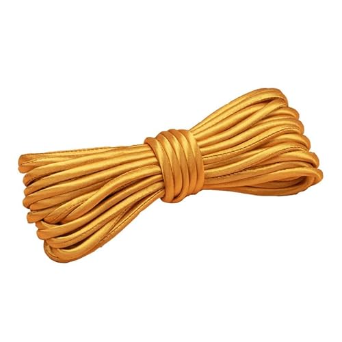 Satin-Stretchkordel zum Nähen, Weben, Schneidern, 5 m, goldfarben, 5 mm breit Satin-Stretchkordel zum Nähen, Weben, Schneidern, 5 m, goldfarben, 5 mm breit von Globellapro