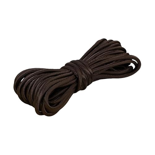 Satin-Stretchkordel zum Nähen, Weben, Schneidern, 5 mm, Dunkelbraun, 5 m von Globellapro