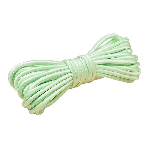 Satin-Stretchkordel zum Nähen, Weben, Schneidern, 5 mm breit, Hellgrün, 5 m Satin-Stretchkordel zum Nähen, Weben, Schneidern, 5 mm breit, Hellgrün, 5 m von Globellapro