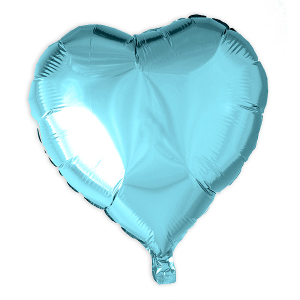 Herz-Folienballon hellblau, 35 cm von Globos Nordic