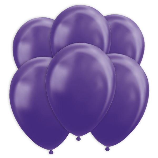 Lila Metallic-Ballons, 10 Stk., 30cm Lila Metallic-Ballons, 10 Stk., 30cm von Globos Nordic
