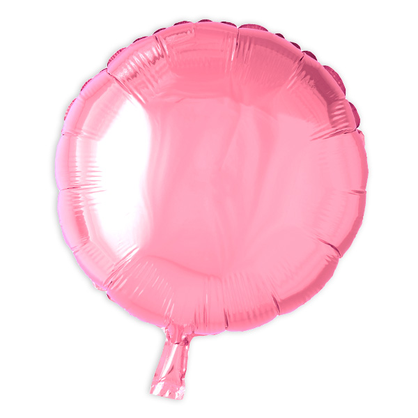 Runder Folienballon in rosa, 35cm von Globos Nordic