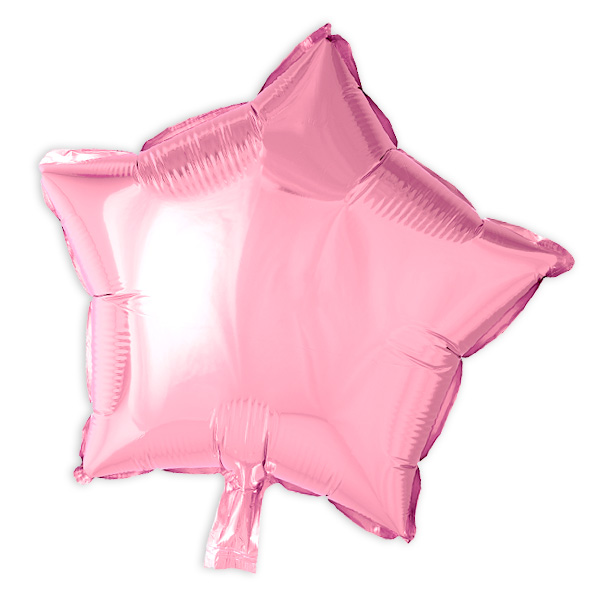 Stern-Folienballon pink, 38cm von Globos Nordic