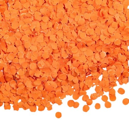 Globos konfetti 100 Gramm 1 cm Papier orange von Globos