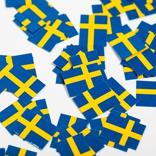 Globos Konfetti Schweden - 150 Stück, Kreisförmig, Blau und Gelb, Papier, Geburtstag Globos Konfetti Schweden - 150 Stück, Kreisförmig, Blau und Gelb, Papier, Geburtstag von Globos