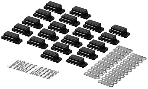 2x Magnetschnäpper Türmagnet Möbelmagnet Magnetverschluss Schwarz von Globstar