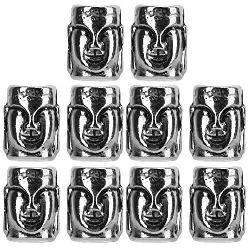Glomora 10pcs Metall Paracord Messer Lanyard Perlen, 6 mm Loch für Armband Machen doppelseitiger Typ für Messer Lanyard Nordarmband -Spacer -Metallzubehör machen Glomora 10pcs Metall Paracord Messer Lanyard Perlen, 6 mm Loch für Armband Machen doppelseitiger Typ für Messer Lanyard Nordarmband -Spacer -Metallzubehör machen von Glomora
