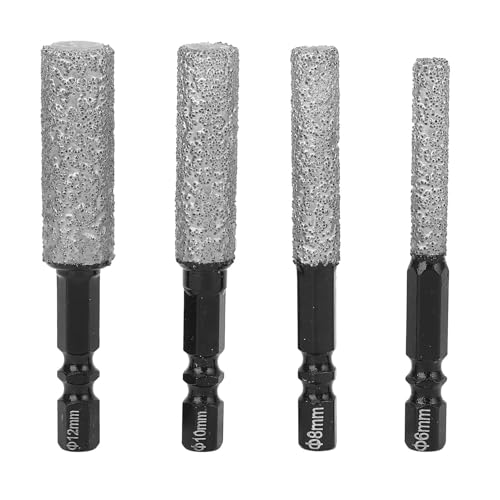 Glomora 4 -Stcs Diamond -Bohrer Bit SETTILE Sechskant Shank Loch Säge 6 8 10 12 mm für Porzellankeramikglas von Glomora