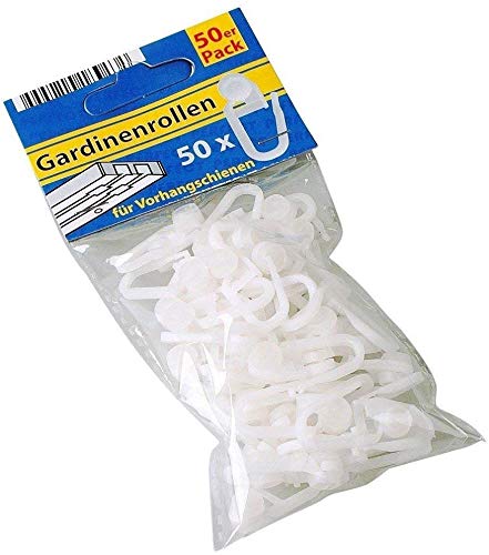 Glonal Partner 3X 50 Stück Gardinenrollen für Vorhangschienen (150) + Sekundenkleber 1g von Glonal Partner