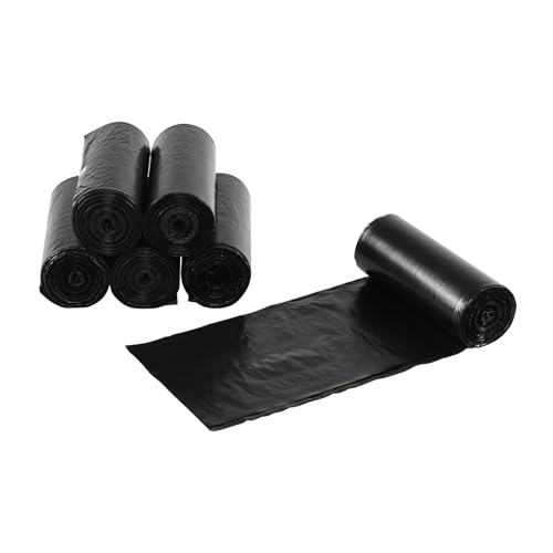 Gloreen Müllbeutel, Müllbeutel, schwarz, 6 Rollen/150 Beutel (30 l) von Gloreen