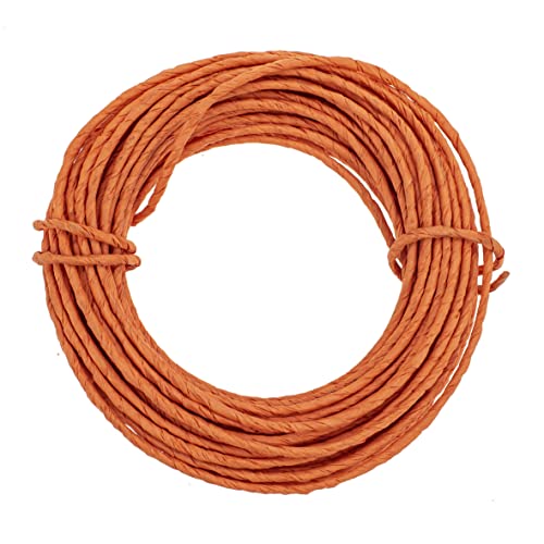 GLOREX 6 1280 232 - Papierdraht, 2 mm, Länge 10 m, orange, zum Basteln und Binden von Gestecken und Kränzen GLOREX 6 1280 232 - Papierdraht, 2 mm, Länge 10 m, orange, zum Basteln und Binden von Gestecken und Kränzen von GLOREX