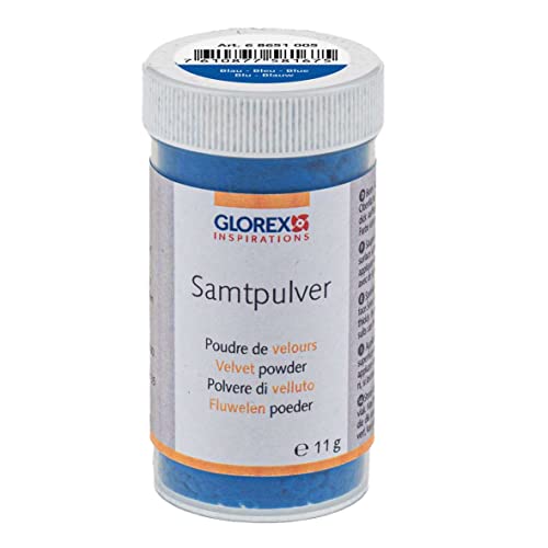 GLOREX 6 8651 005 - Samtpulver, 11 g, blau, zur Veredlung und Gestaltung von Schmuck, Dekoration und für Bastelarbeiten geeignet GLOREX 6 8651 005 - Samtpulver, 11 g, blau, zur Veredlung und Gestaltung von Schmuck, Dekoration und für Bastelarbeiten geeignet von GLOREX