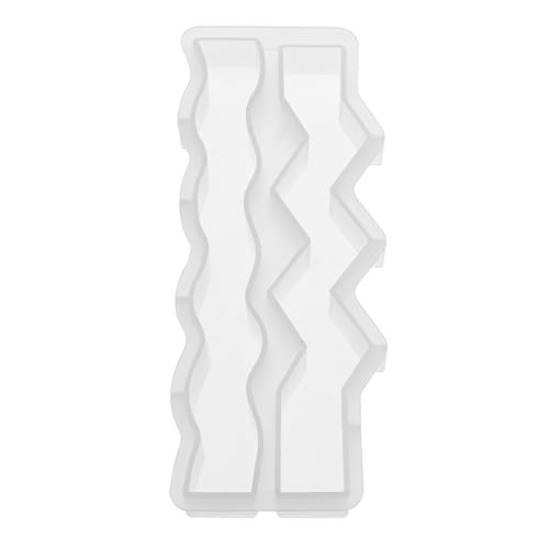 GLOREX 6 9732 093 - Kerzen-Gießform aus Silikon, Motiv: Welle Zickzack, ca. 23 x 2,8 x 2,5 cm, stabile Silikongießform, zum Ausgießen, wiederverwendbar von Glorex