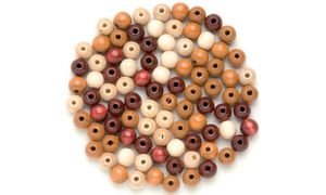 GLOREX Holzperle 155St Mix, Holz, Braun, 10 x 8.5 x 1 cm GLOREX Holzperle 155St Mix, Holz, Braun, 10 x 8.5 x 1 cm von GLOREX
