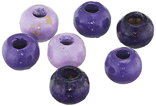 GLOREX Holzperle 155St Mix, Holz, Lila, 11 x 8.5 x 0.5 cm GLOREX Holzperle 155St Mix, Holz, Lila, 11 x 8.5 x 0.5 cm von GLOREX