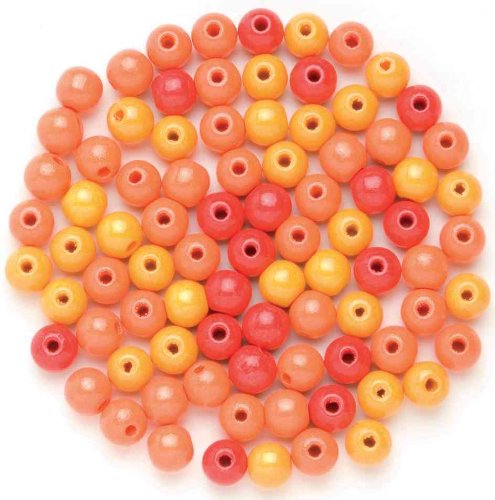 GLOREX Holzperle 155St Mix, Holz, Orange, 11 x 8.6 x 0.5 cm GLOREX Holzperle 155St Mix, Holz, Orange, 11 x 8.6 x 0.5 cm von GLOREX