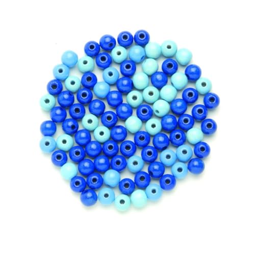 GLOREX Holzperle118St Mix, Holz, Blau, 11 x 8.6 x 0.5 cm GLOREX Holzperle118St Mix, Holz, Blau, 11 x 8.6 x 0.5 cm von GLOREX