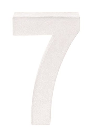 GLOREX Papp-Zahl 7, FSC Mix, Weiß, 10 x 7 x 3,5 cm von GLOREX