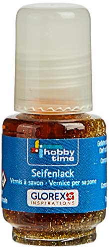 GLOREX Seifenlack Goldfarben 4ml Glitter, Lack, Gold, 9.5 x 5.5 x 2 cm, 6-Einheiten GLOREX Seifenlack Goldfarben 4ml Glitter, Lack, Gold, 9.5 x 5.5 x 2 cm, 6-Einheiten von GLOREX