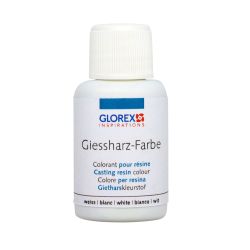 Glorex Gießharz-Farbe 20ml weiß von Glorex