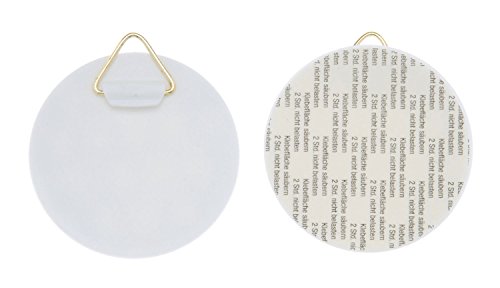 Glorex Wandtellerhalter, selbstklebend, Tragkraft je ca. 1000 g, Durchmesser ca. 60 mm, zum einfachen Aufhängen von Tellern, Hochzeit, Wanddeko, Kunststoff Glorex Wandtellerhalter, selbstklebend, Tragkraft je ca. 1000 g, Durchmesser ca. 60 mm, zum einfachen Aufhängen von Tellern, Hochzeit, Wanddeko, Kunststoff von GLOREX