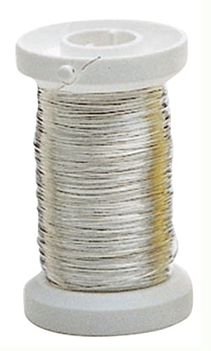 Glorex 6 2220 109 - Silberdraht mit Kupferkern versilbert, 0,4 mm x 40 m auf Spule, zum Basteln, Binden von Gestecken und Kränzen oder zur Schmuckherstellung, Silber Glorex 6 2220 109 - Silberdraht mit Kupferkern versilbert, 0,4 mm x 40 m auf Spule, zum Basteln, Binden von Gestecken und Kränzen oder zur Schmuckherstellung, Silber von GLOREX