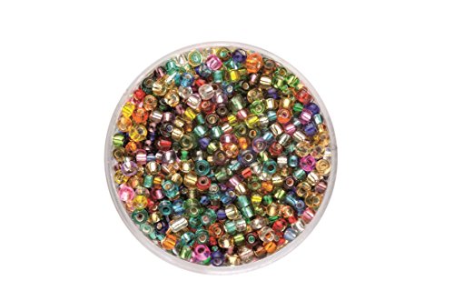 Glorex 6 5226 076 Rocailles 2,6 mm,17 g, Glas, Mehrfarbig, 4.3 x 4.3 x 1.7 cm von Glorex