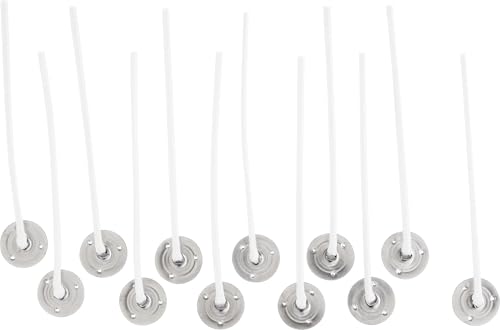 Glorex 6 8620 9 Kerzendochte mit Wachs, mit Stand, Länge 80 mm, 12 Stück, weiß, 80mm Glorex 6 8620 9 Kerzendochte mit Wachs, mit Stand, Länge 80 mm, 12 Stück, weiß, 80mm von Glorex