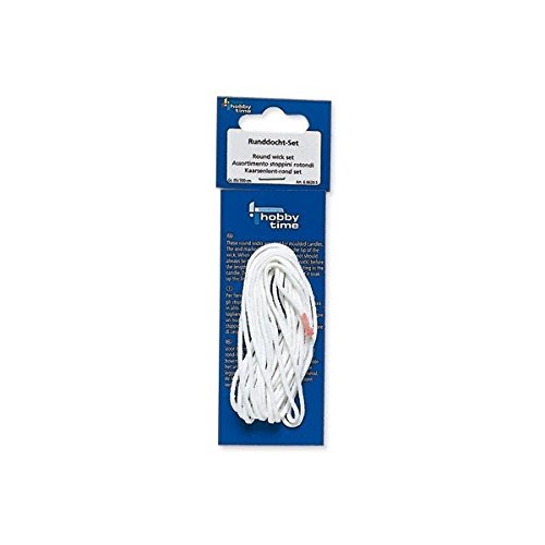 GLOREX 6 8621 3 Kerzendocht Größe, 3 m, weiß, Taille 11 von GLOREX