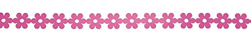 Glorex Deco-Band mit Blumen Rolle rosa 4mx0,6mm, 5.5 x 5.5 x 3 cm von Glorex