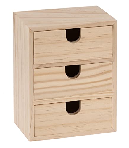 Glorex Holzbox, Natur, 14,5 x 11 x 7 cm von GLOREX