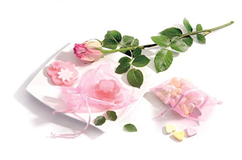 Glorex Organzasäckchen rosa, 8 x 10 cm, 6 Stück Schmuckbasteln von Glorex